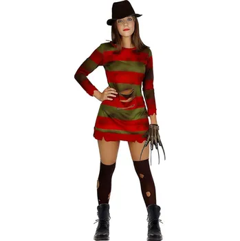 Karnevalový kostým Funiglobal - Kostým pro ženy Freddy Krueger - Noční můra v Elm Street - L