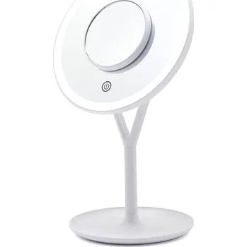 Kosmetické zrcátko LED kosmetické make-up zrcátko Ypsilon kulaté nabíjecí bílé