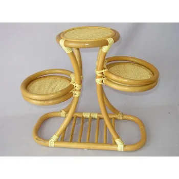 Stojan na květiny Ratanový stojánek na 3 květiny