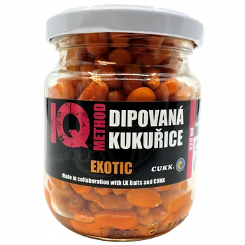 Návnadová surovina LK Baits IQ Method Dipovaná kukuřice Exotic 220ml