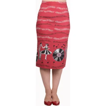 Dámská sukně Pouzdrová sukně ROCK AND ROLL velikosti: L