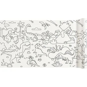 omalovánky Mideer Úžasní dinosauři samolepící omalovánka v roli 4 m