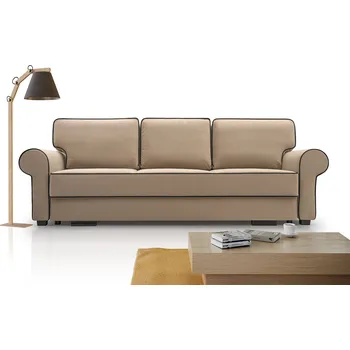 Pohovka Pohovka Bela béžová/černý pruh