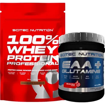 Protein Scitec Nutrition 100% Whey Protein Professional 500 g + EAA + Glutamine 300 g