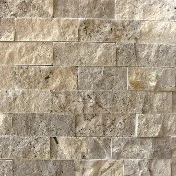 Obklad Přírodní obklad STONE travertin SILVER TRAVERTINE SPLIT FACE LEDGER PANEL Z 60 x 15 cm
