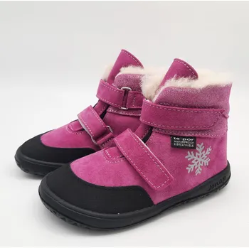 Dámská zdravotní obuv Jonap Barefoot JERRY ZIMA Devon růžová vločka VLNA s membránou Velikost EU: 22, vnitřní délka: 137, vnitřní šířka: 62