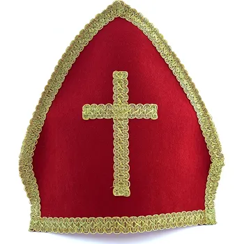 Karnevalový doplněk Mikulášská čepice červená