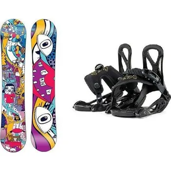 Snowboard Beany Bark dětský snowboard + Beany Kido vázání 115 cm + XXS (EU 25-32) + DÁREK + Doprava ZDARMA