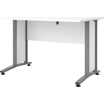 Psací stůl Psací stůl OFFICE 403/437, Bílá/Silver grey