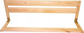 Dětská zábrana ČistéDřevo Dřevěná bezpečnostní zábrana do postele 2 laťky 67 cm