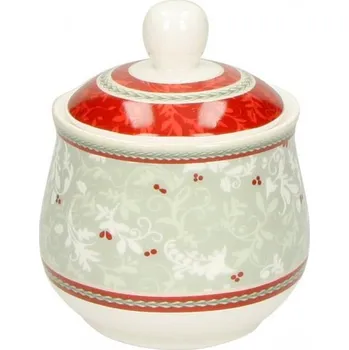 Cukřenka Cukřenka Connubio BRANDANI (barva - porcelán, šedá/červená)