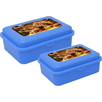 Svačinový box Sada svačinových boxů, 2 dílná, Hurvínek Muzeum modrý