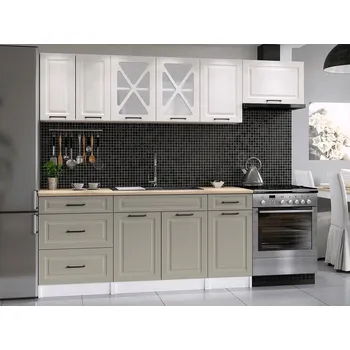 Kuchyňská linka Kuchyňská linka Magda 240/180 bílá/kámen MAT