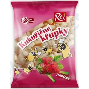 Kukuřičné křupky jahodové 90g