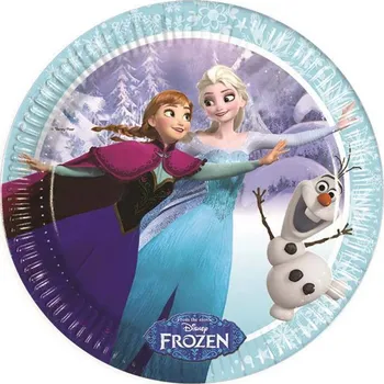 Talíř Frozen Ice Skating talíře 8 ks 19,5 cm