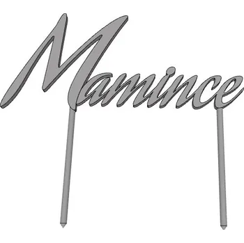 Mamince 1 - plastový zápich - Černá