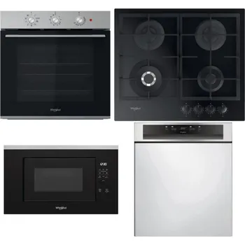 Set domácích spotřebičů WHIRLPOOL OMK38HU0X + WHIRLPOOL GOFL 629/NB1 + WHIRLPOOL WMF200G + WHIRLPOOL WBC 3C34 PF X