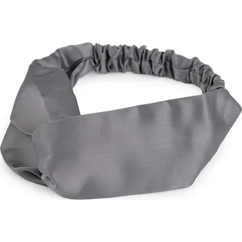 Souprava šperků Látková čelenka pin-up překřížená šedá (770820)