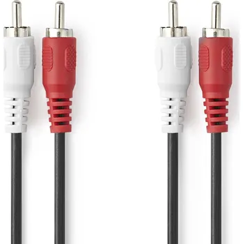 Audio kabel Nedis kabel zástrčka 2 x cinch - zástrčka 2 x cinch, 2 m (CAGL24200BK20)