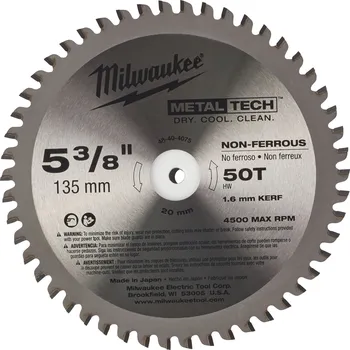 Pilový kotouč MILWAUKEE Pilový kotouč na kov 135/20/50z