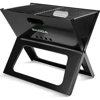 Zahradní gril skládací gril škoda auto 45x30x30 cm 6U0069642