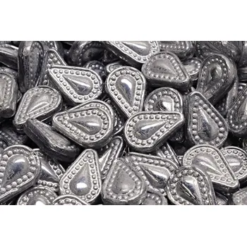 Dětské navlékací korálky Filigránová slzička č.4210 (14x10mm)