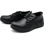 Dámské kožené polobotky L0772-10 Looke černé Barva: černá, Velikost: 42