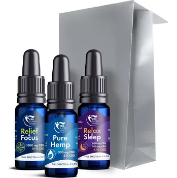 CBD Balíček TRIAL pack 3ks full spectrum oleje 3x 10 ml