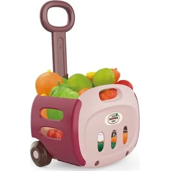 Hra na obchod Bavytoy Nákupní košík s příslušenstvím růžový