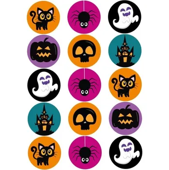 Jedlá dekorace na dort Halloween č.10 - tisk na jedlý papír