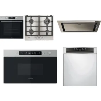 Set domácích spotřebičů WHIRLPOOL OMSK58RU1SX + WHIRLPOOL TGML 661 IX R + WHIRLPOOL WCT3 64 FLB X + WHIRLPOOL MBNA910X + WHIRLPOOL WBC 3C34 PF X