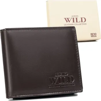 Kožená peněženka Always Wild N992 (SCR) + RFID tmavěhnědá