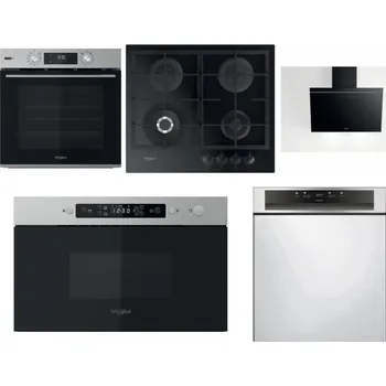 Set domácích spotřebičů WHIRLPOOL OMSK58RU1SX + WHIRLPOOL GOFL 629/NB1 + WHIRLPOOL AKR 62F LT K + WHIRLPOOL MBNA910X + WHIRLPOOL WBC 3C34 PF X