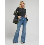 LEE® DÁMSKÉ RIB TRIKO S DLOUHÝM RUKÁVEM A LODIČKOVÝM VÝSTŘIHEM - ANTRACIT S