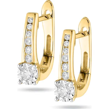 Náušnice Diamantové náušnice Paolo Materiál šperku: Žluté zlato