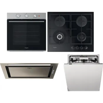 Set domácích spotřebičů WHIRLPOOL OMK38HU0X + WHIRLPOOL GOFL 629/NB1 + WHIRLPOOL WCT3 64 FLB X + WHIRLPOOL WIO 3O540 PELG
