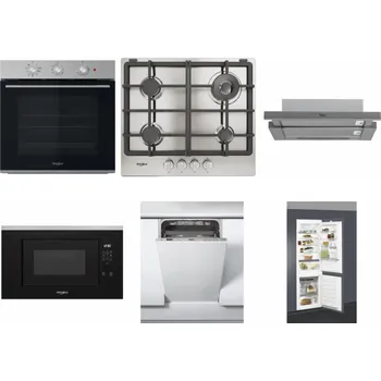 Set domácích spotřebičů WHIRLPOOL OMK38HU0X + WHIRLPOOL TGML 661 IX R + WHIRLPOOL AKR 749/1 IX + WHIRLPOOL WMF200G + WHIRLPOOL WSIC 3M27 C + WHIRLPOOL ART 66112