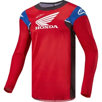 Moto dres Dres RACER ICONIC HONDA kolekce, ALPINESTARS (červená/černá/modrá/bílá) 2026 (Velikost: XL)