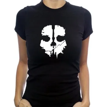 dámské tričko CALL OF DUTY - lebka Černá S