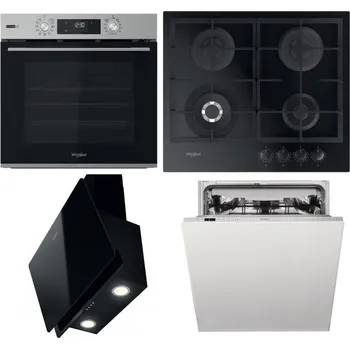 Set domácích spotřebičů WHIRLPOOL OMSK58RU1SX + WHIRLPOOL GOFL 629/NB1 + WHIRLPOOL WHVP 65F LM K + WHIRLPOOL WIC 3C33 PFE