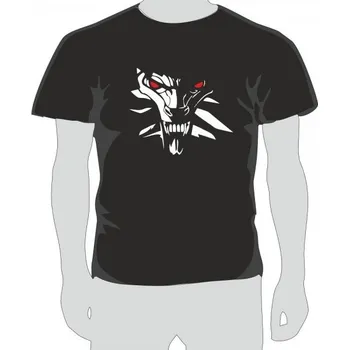 pánské tričko, THE WITCHER logo S Bílá