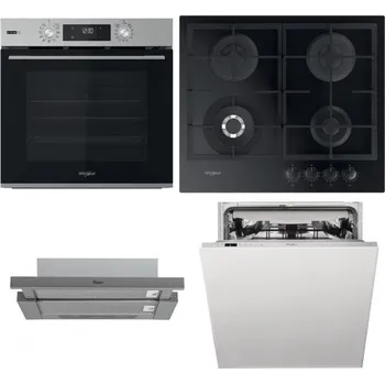 Set domácích spotřebičů WHIRLPOOL OMSK58RU1SX + WHIRLPOOL GOFL 629/NB1 + WHIRLPOOL AKR 749/1 IX + WHIRLPOOL WIC 3C33 PFE