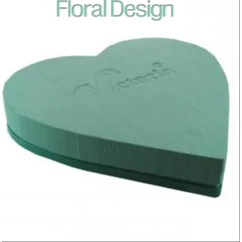 Stojan na květiny Srdce 30cm na živé květiny plné plastový základ