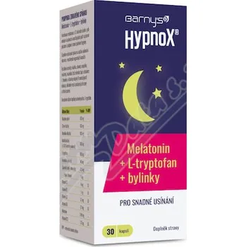 Přípravek na podporu paměti a spánku Barnys HypnoX MELATONIN+L-tryptofan cps.30