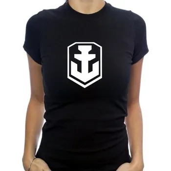 dámské tričko WORLD OF WARSHIPS-Logo Černá S