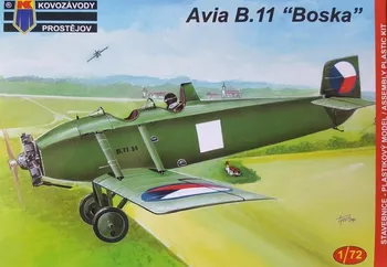 Plastikový model Kovozávody Prostějov Avia BH-11 Military Boska 1:72