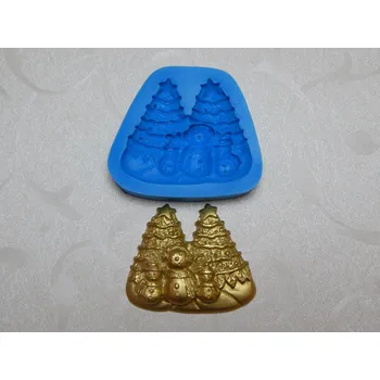 Vánoční dekorace Vánoční motiv stromečky silikonová forma