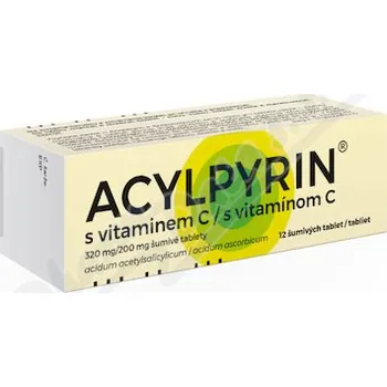 Lék Acylpyrin s vitaminem C 320mg/200mg tbl.eff.12