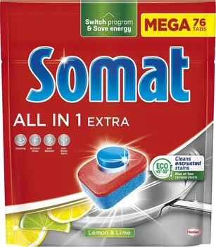 Somat All in 1 Extra tablety do myčky 76 ks od 289 Kč 