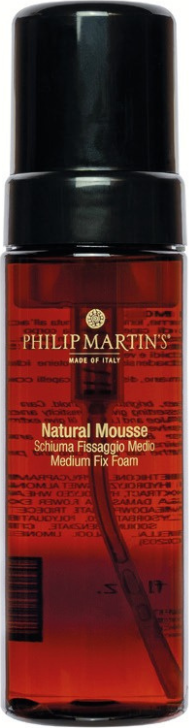 BIO pěnové tužidlo na vlasy NATURAL MOUSSE Philip Martins Obsah: 175 ml